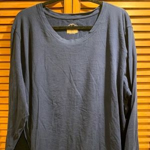 Blue Mountain Navy blue long sleeve shirt.